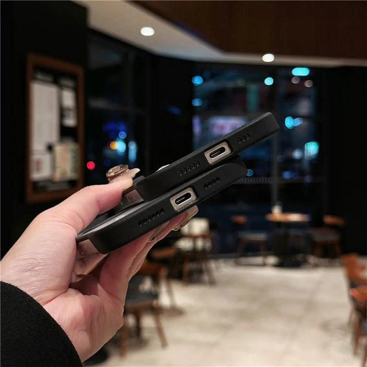 For iPhone 16 Pro Case Compatible with MagSafe Frameless TPU+PC Matte Phone Protector