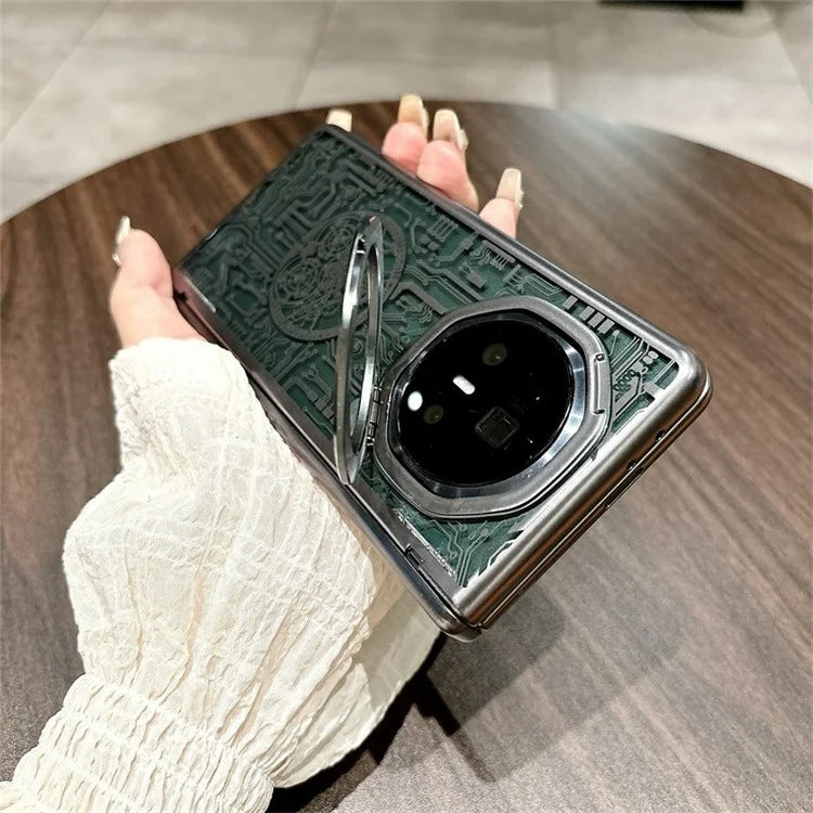For Honor Magic V3 5G Case Lens Frame Kickstand Mechanical Legend PC Phone Cover