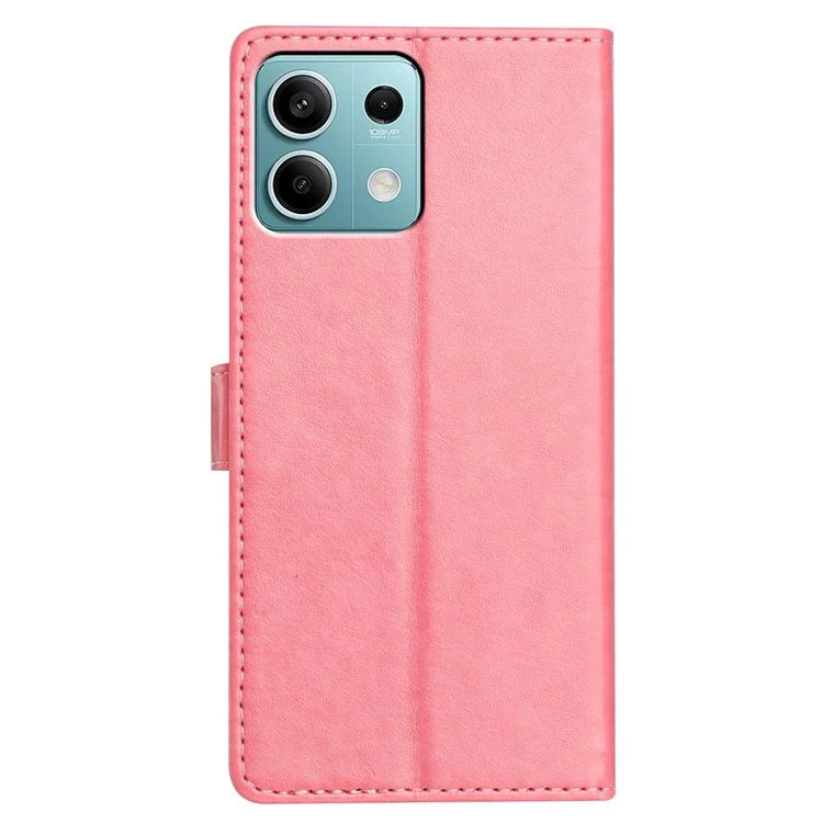 For Xiaomi Redmi Note 13 4G Leather Phone Case Wallet Stand Cover with Handy Strap