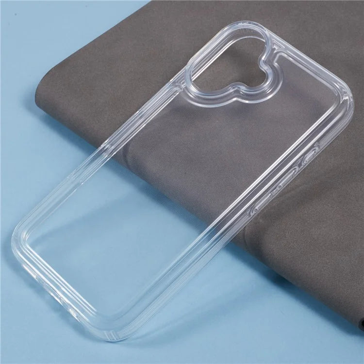 For iPhone 16 Case Reinforced Corners TPU Clear Phone Cover