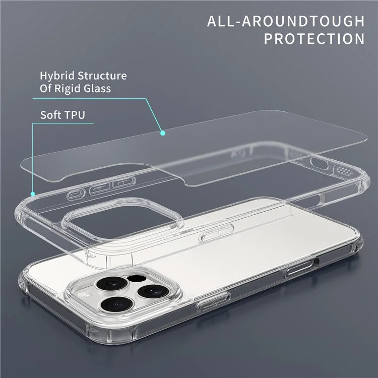 LEEU DESIGN For iPhone 16 Pro Max Case 6D Stereo Sound Holes Matte Tempered Glass+TPU Back Cover
