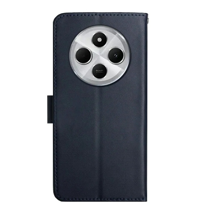 HT02 For Xiaomi Redmi 14C 4G Case Genuine Cow Leather Phone Cover Nappa Texture