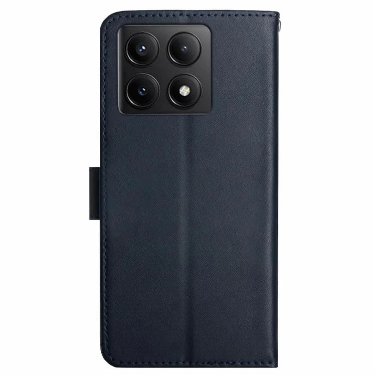 HT02 For Xiaomi 14T Case Genuine Cow Leather Phone Cover Nappa Texture
