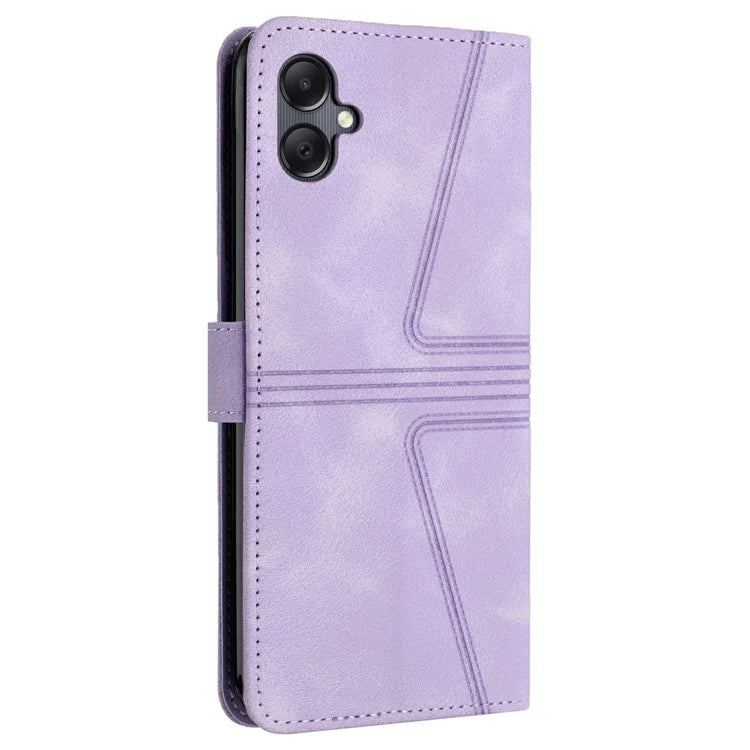 For Samsung Galaxy A06 Case Triangle Imprinted Anti-Scratch Phone Wallet Cover