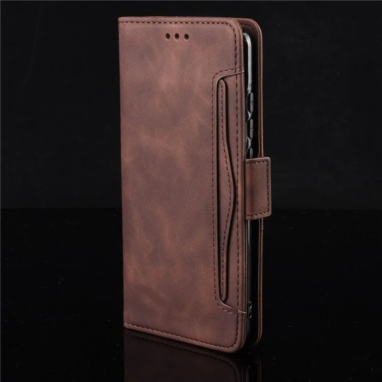 For ZTE nubia V60 Design / Blade V60 Design Leather Case Phone Wallet Cover with Multiple Card Slots