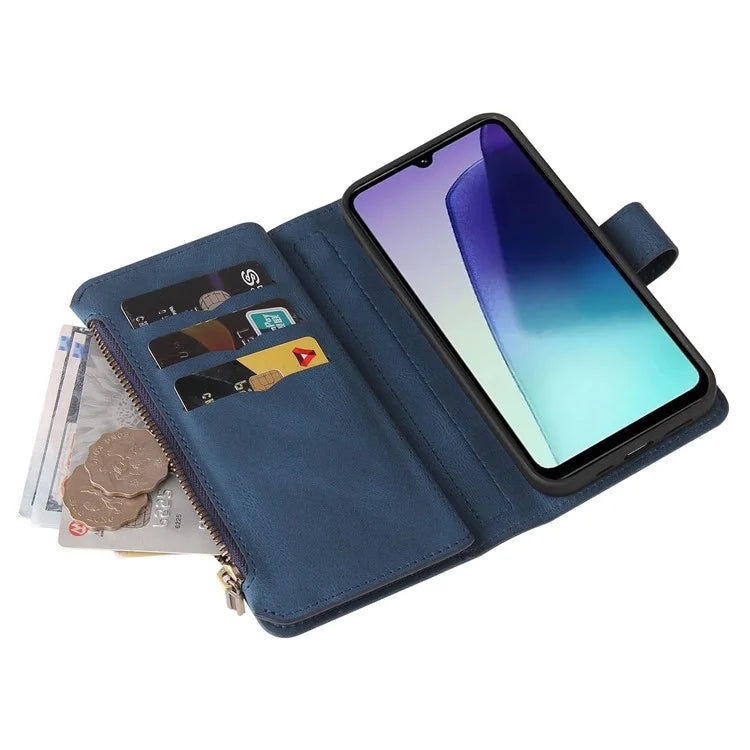 For Xiaomi Redmi 14C 4G Phone Case Zipper Wallet Leather Stand Cover