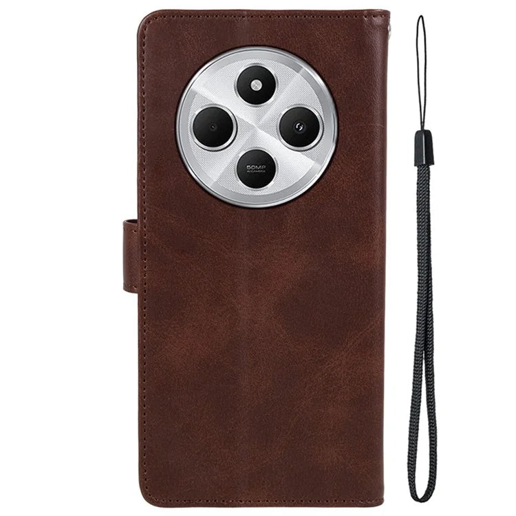 For Xiaomi Redmi 14C 4G Case PU Leather Wallet Protective Phone Cover Calf Texture