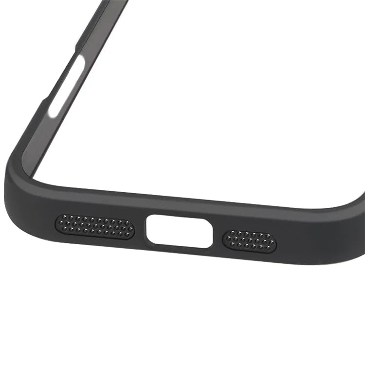 For iPhone 16 Plus Case Shockproof PC+TPU Clear Back Phone Cover