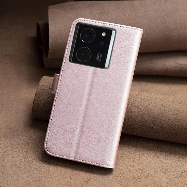 BINFEN COLOR BF17 For Xiaomi 14T Case Wallet Folio Flip Leather Phone Cover