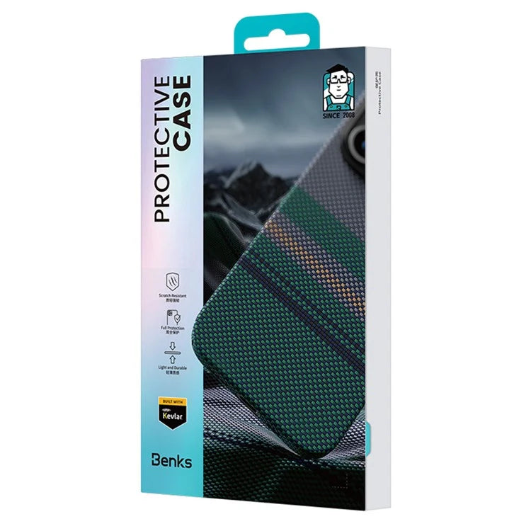 BENKS For iPhone 16 Pro Max Case Compatible with MagSafe Kevlar Aramid Fiber Phone Cover