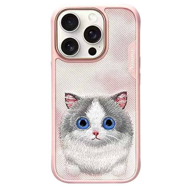 NIMMY For iPhone 16 Pro Case Cartoon Embroidery Cell Phone Cover