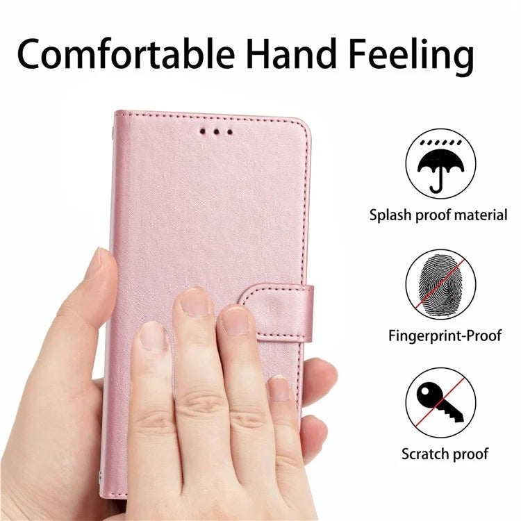 For Samsung Galaxy A16 5G Case RFID Blocking Wallet Leather Phone Cover with Strap