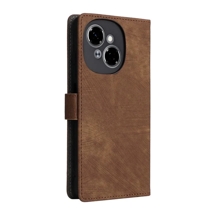 For TECNO Spark Go 2025 / Spark Go 1 / Pop 9 Wallet Case RFID Blocking PU Leather Cover Stand View