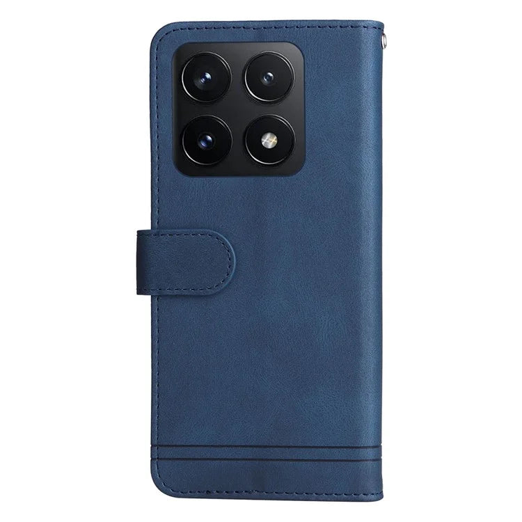 For Xiaomi 14T Wallet Case Skin-Touch Leather Phone Cover Tree Pattern Hardware