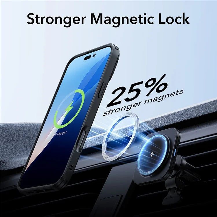 ESR For iPhone 16 Pro Max Case Compatible with MagSafe PC+TPU Kickstand Phone Cover with Screen Film