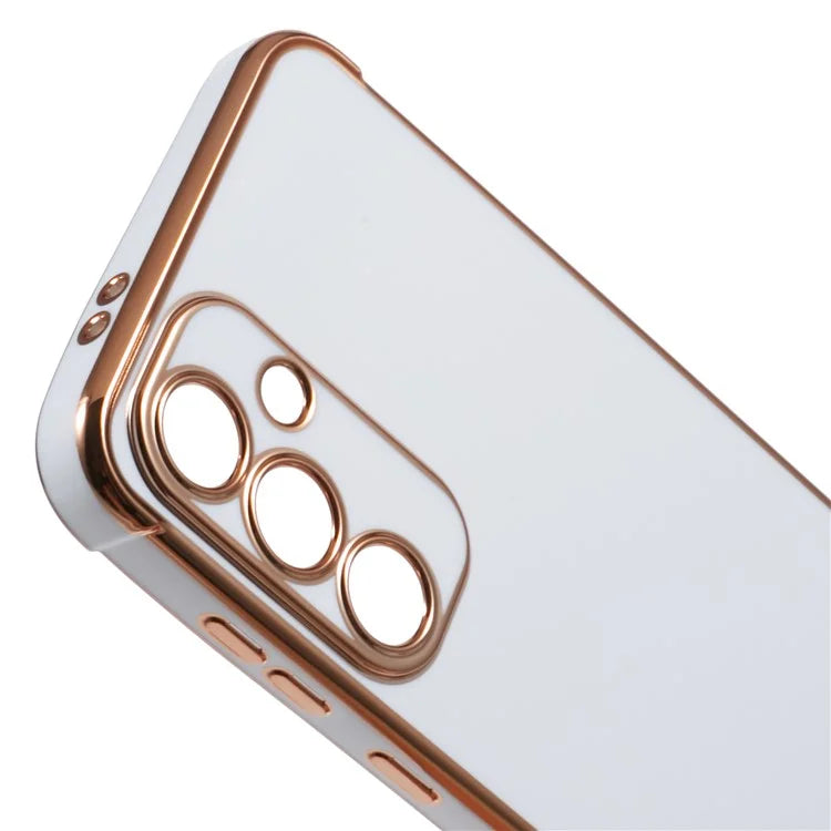 For Samsung Galaxy S24 FE Case Electroplated Frame TPU Soft Phone Cover