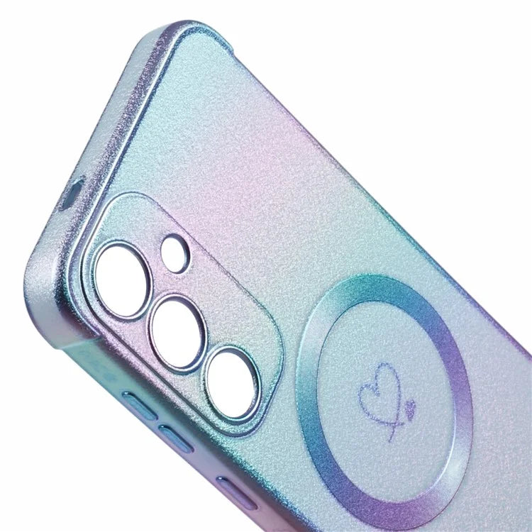 For Samsung Galaxy S24 FE Magnetic Case TPU Gradient Electroplated Phone Cover