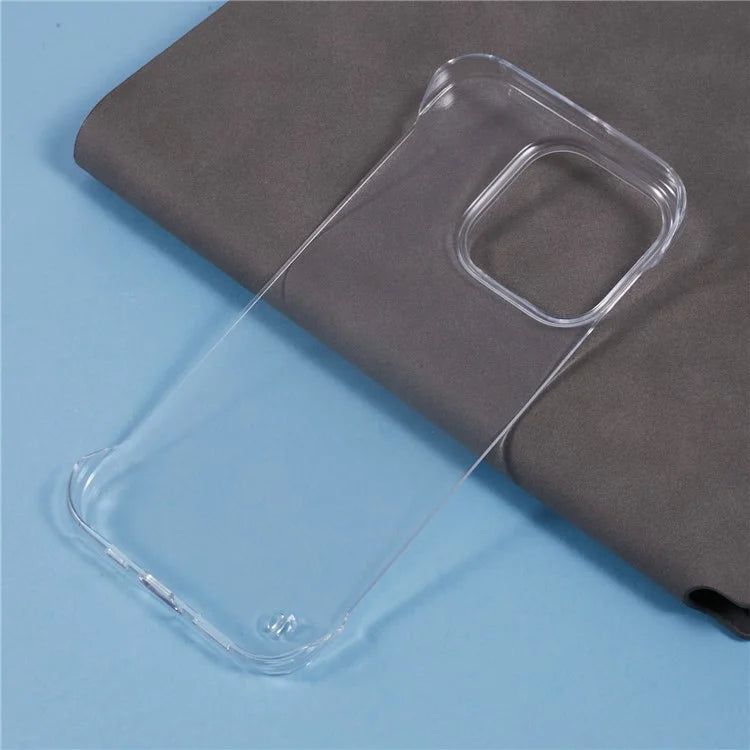 For iPhone 16 Pro Max Case Transparent PC Borderless Phone Cover