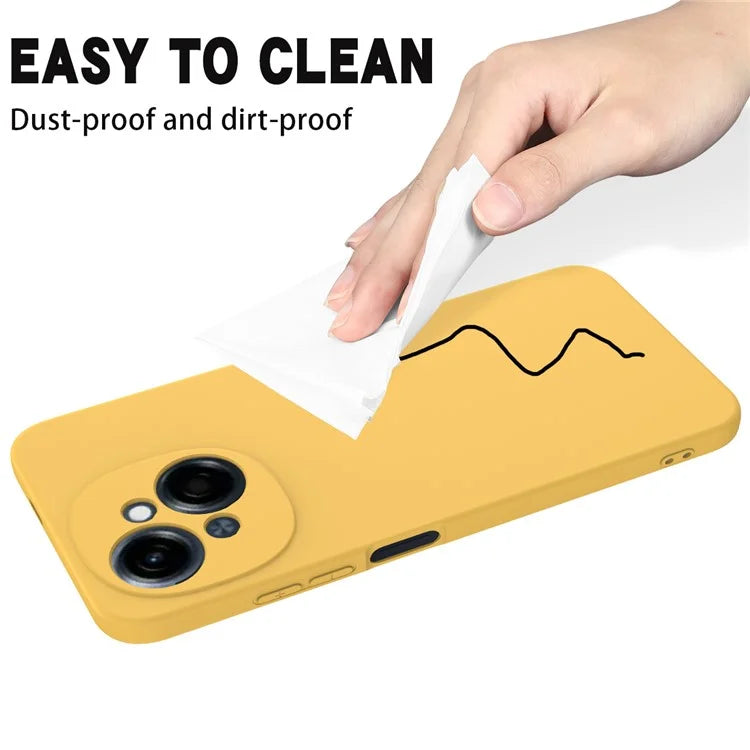 For TECNO Spark Go 1 / Pop 9 5G Case Liquid Silicone Anti-Scratch Phone Cover with Hand Strap