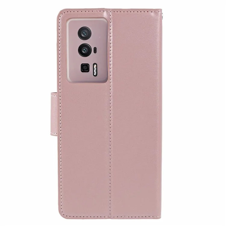 HANMAN Mill Series for Xiaomi Redmi K60 5G / K60 Pro 5G / Poco F5 Pro 5G Case Stand Feature PU Leather Phone Cover