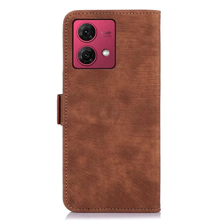 ABEEL For Motorola Moto G84 5G Case Retro Texture PU Leather Phone Cover with Wallet