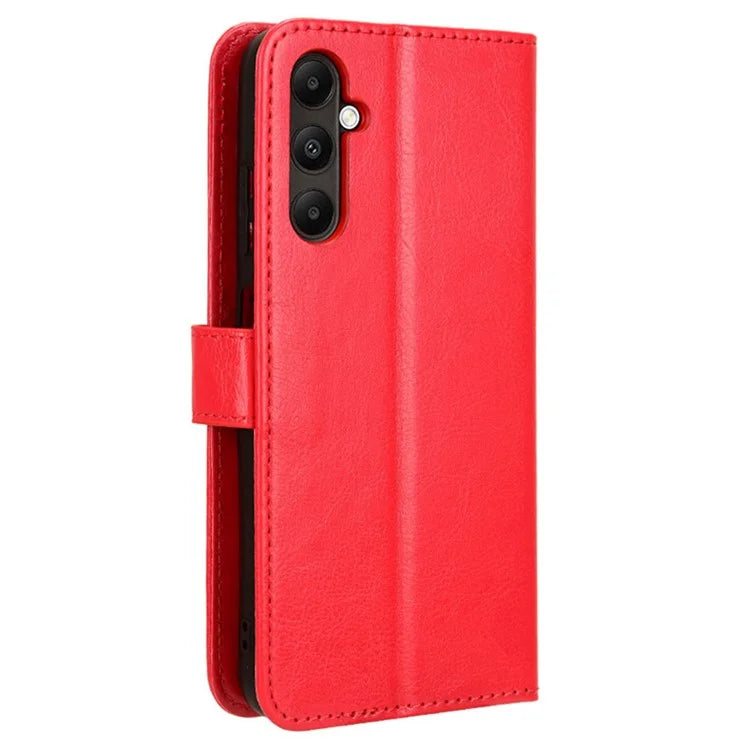 For Samsung Galaxy A05s 4G / M14 4G Case Crazy Horse Texture Stand Wallet Phone Cover