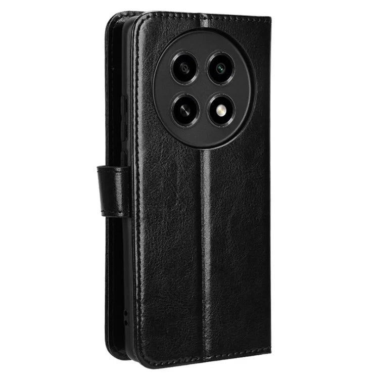 For Oppo A2 Pro 5G Case Crazy Horse Texture PU Leather Wallet Phone Cover