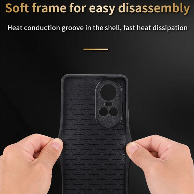 AZNS For Oppo Reno10 5G (Global) / Reno10 Pro 5G (Global) Case Slim-fit PU Leather+TPU Phone Protector