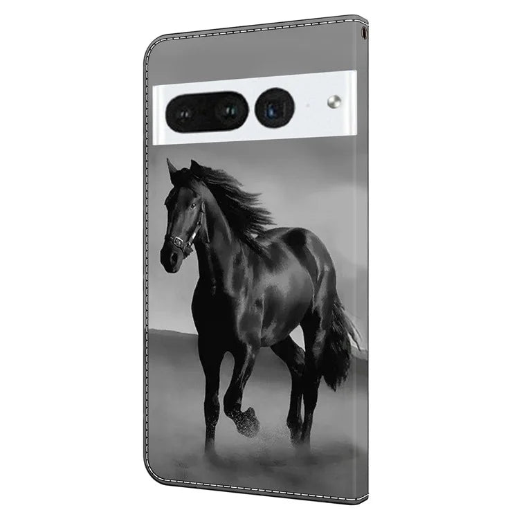 For Google Pixel 7 Pro 5G Case Anti-Scratch Leather Wallet Phone Cover