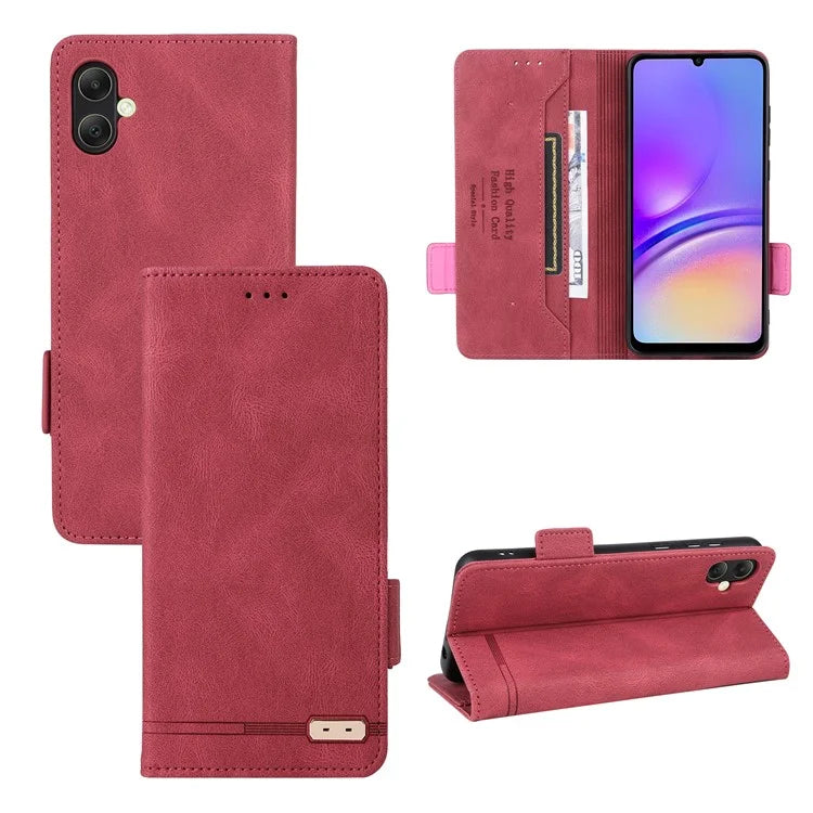 For Samsung Galaxy A05 4G Case PU Leather Stand Mobile Phone Wallet Cover