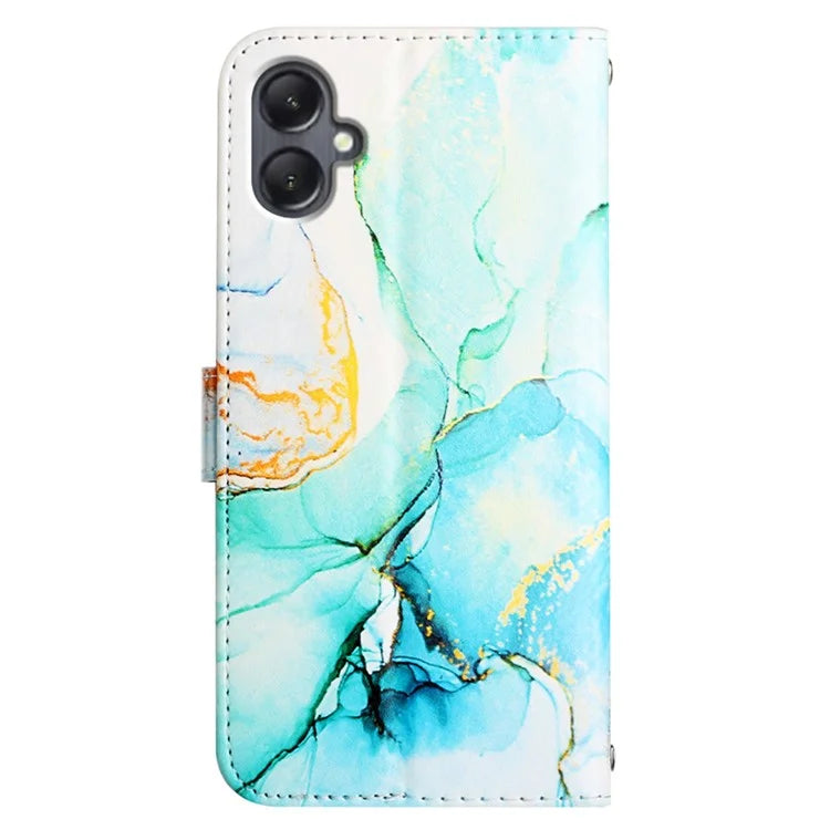 YB Pattern Printing Leather Series-5 for Samsung Galaxy A05 4G Case Leather Wallet Phone Shell with Strap