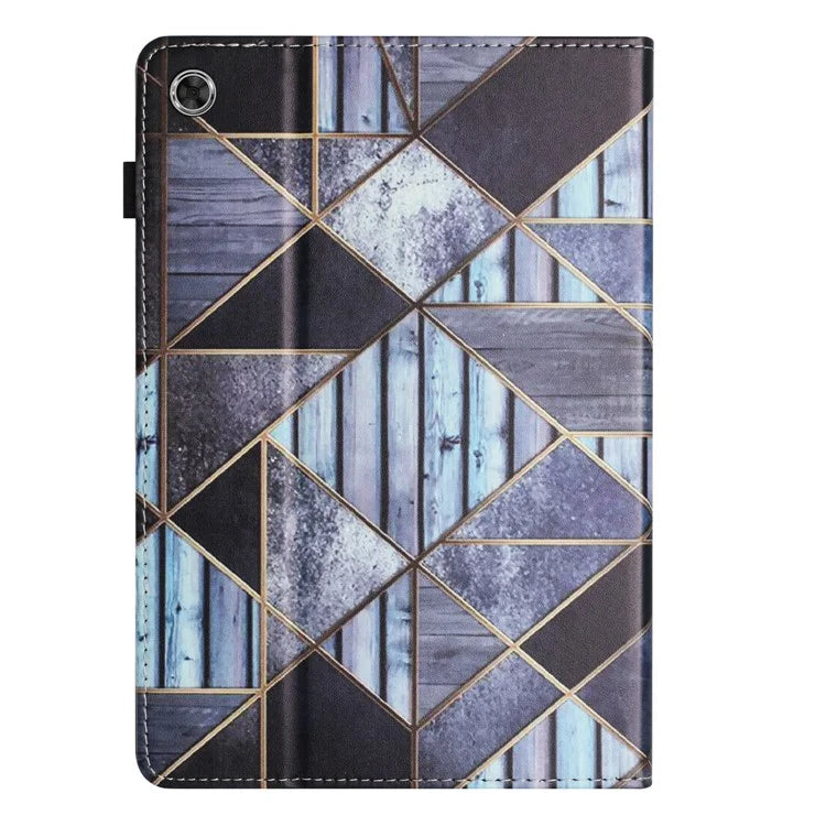 For Samsung Galaxy Tab A9 PU Leather Case Pattern Printing Tablet Cover with Card Holder