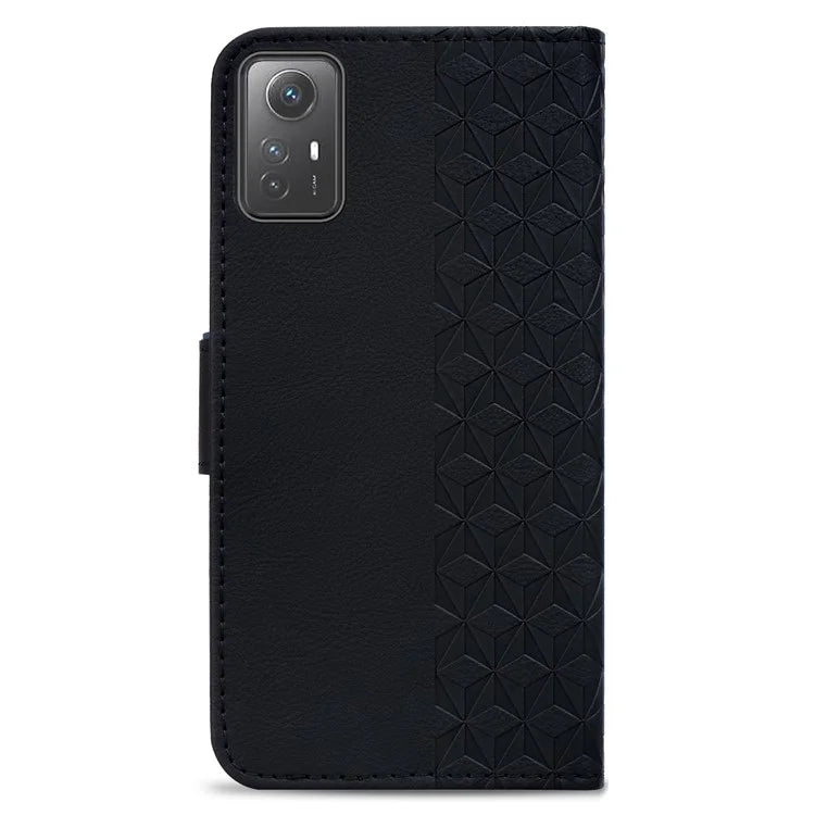 For Xiaomi Redmi Note 12S 4G Case Imprinted PU Leather Fall-proof Phone Cover
