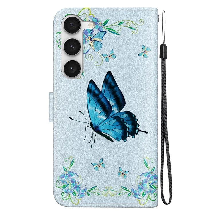 For Samsung Galaxy S23 Case PU Leather Stand Magnetic Closure Phone Cover