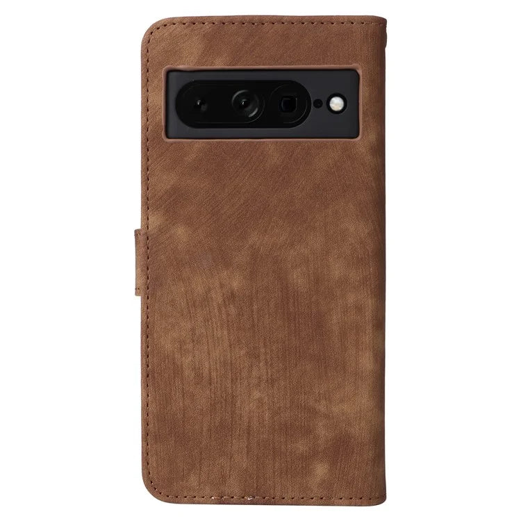 For Google Pixel 7 Pro 5G Case RFID Blocking Phone Leather Cover with Strap