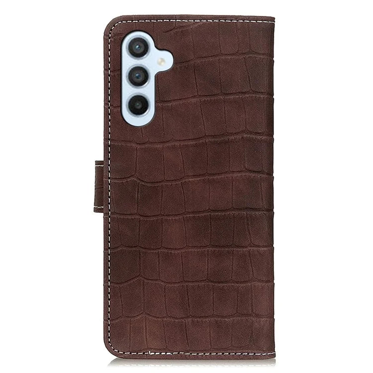 For Samsung Galaxy S24+ Case Crocodile Texture Anti-drop Wallet Cover