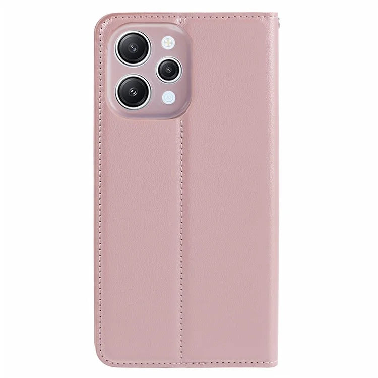 HANMAN Minuo Series For Xiaomi Redmi 12 4G / 5G (Global) / Redmi Note 12R 5G / Poco M6 Pro 5G Case Wallet Phone Stand Cover