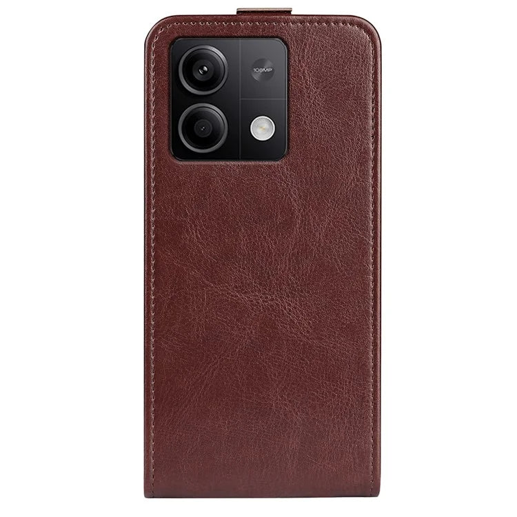 For Xiaomi Redmi Note 13 5G (China) Case Anti-Dust Phone Shell PU Leather Cover with Card Slot