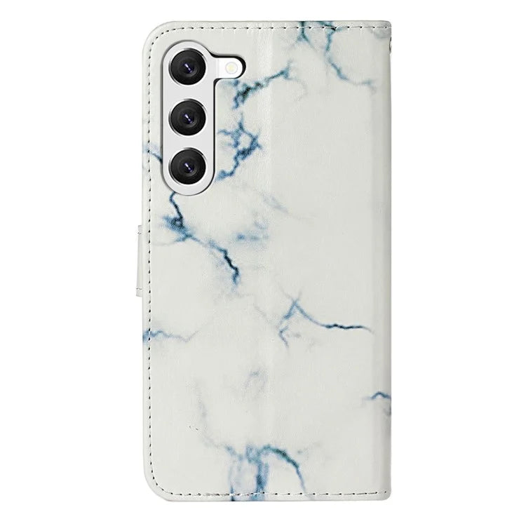 For Samsung Galaxy S24+ Case Pattern Printing Leather Wallet Flip Phone Cover
