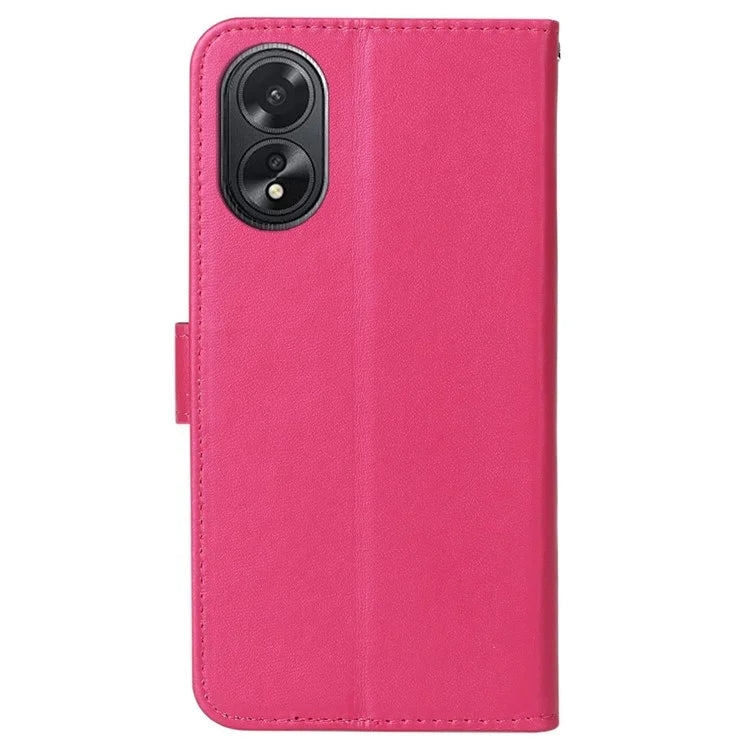 B40 For Oppo A38 4G / A18 4G Case PU Leather+TPU Well-protected Phone Wallet Cover