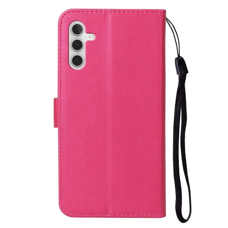 B40 For Samsung Galaxy S24 Case PU Leather Shockproof Wallet Stand Phone Cover