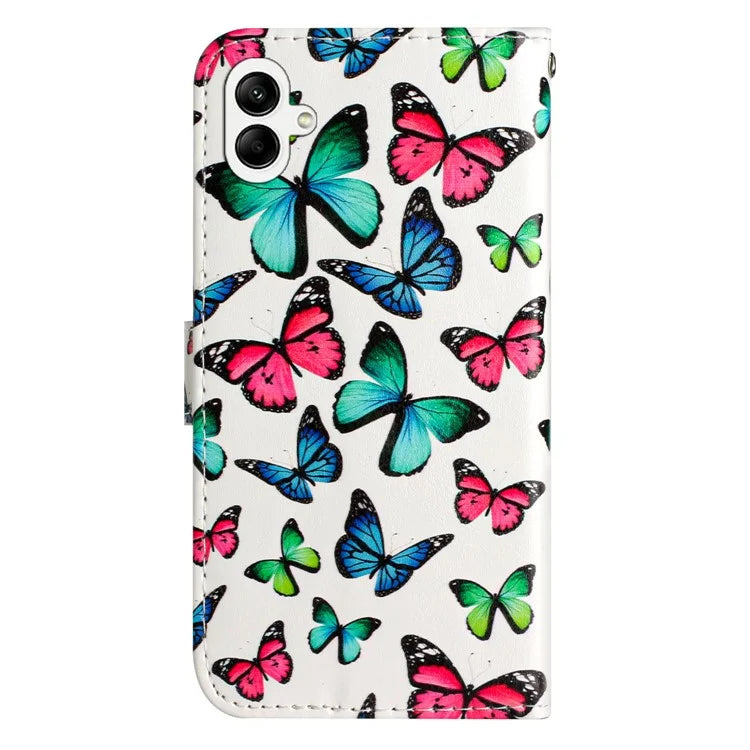 For Samsung Galaxy A05 4G Case PU Leather Stand Pattern Printing Phone Cover