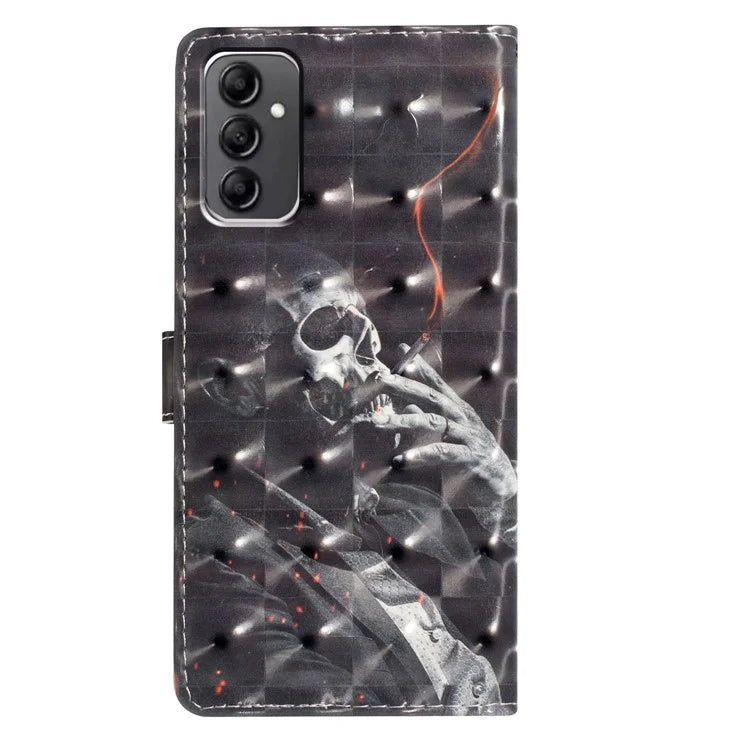 For Samsung Galaxy A14 4G / 5G Case 3D Pattern Wallet Phone Leather Cover