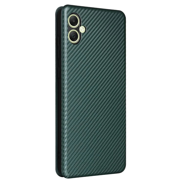 For Samsung Galaxy A05 4G Case Carbon Fiber Texture Leather Phone Cover