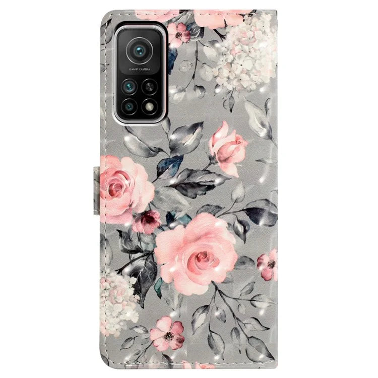 For Xiaomi Mi 10T 5G / Mi 10T Pro 5G / Redmi K30S Case Wallet Stand 3D Pattern Cover