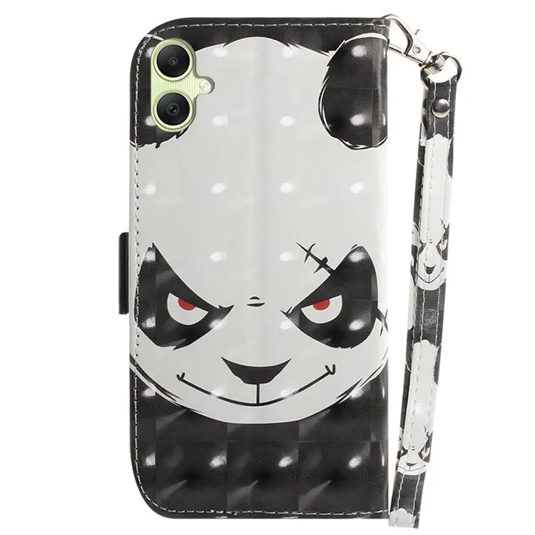 For Samsung Galaxy A05 4G Case Mobile Phone 3D Pattern Printed PU Leather Cover