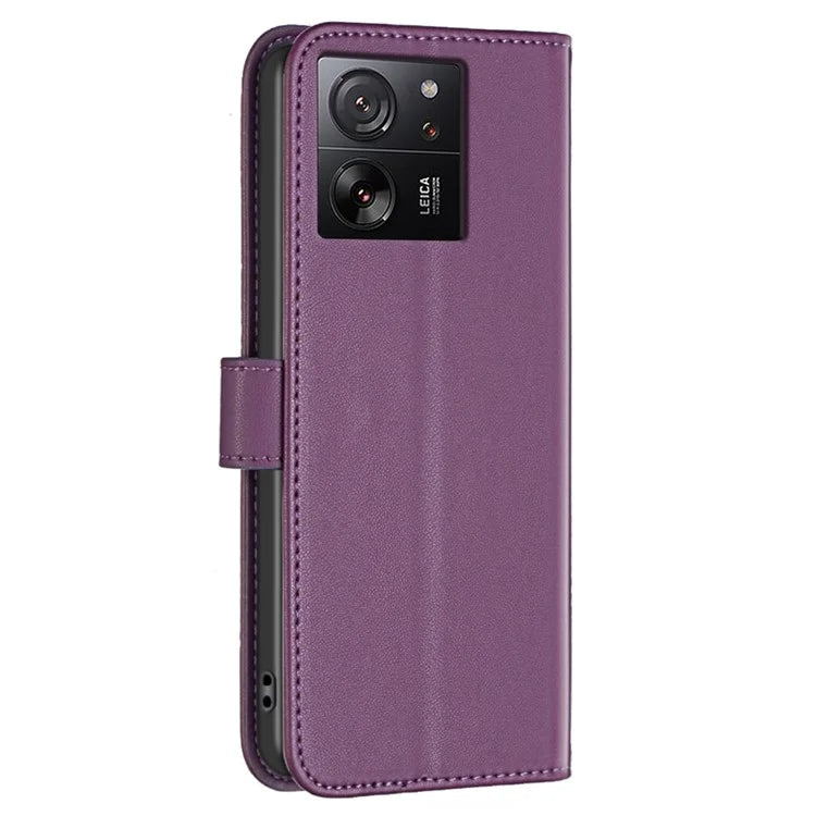 BINFEN COLOR BF17 For Xiaomi 13T Pro / 13T / Redmi K60 Ultra Case Wallet Leather Cell Phone Cover with Stand