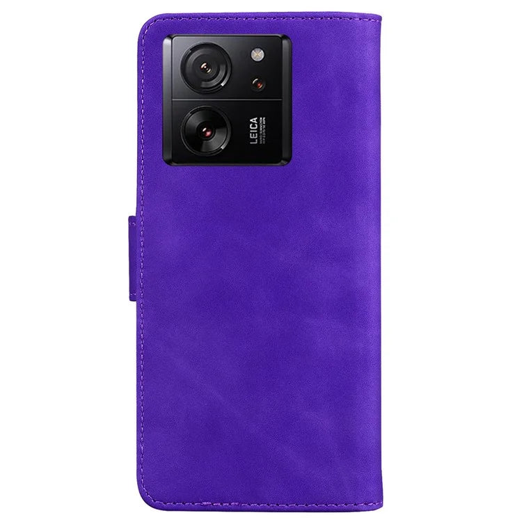 For Xiaomi 13T Pro / 13T / Redmi K60 Ultra Case PU Leather Phone Cover Wallet Solid Color Phone Shell
