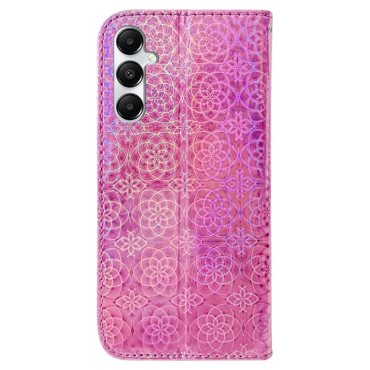 For Samsung Galaxy A05s 4G Mobile Cover Dazzling Flower Pattern PU Leather Case
