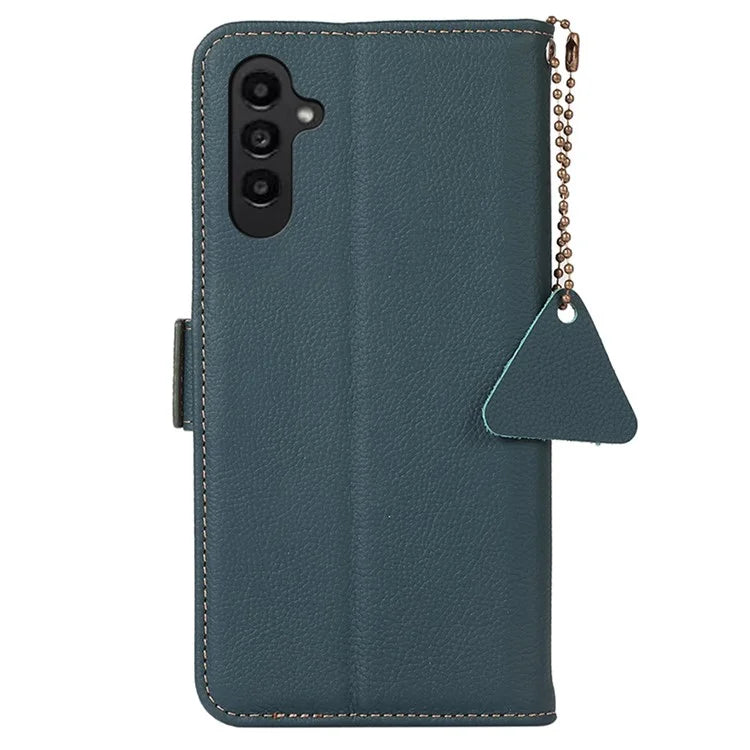 TJ For Samsung Galaxy A15 4G Case RFID Blocking Wallet Stand Phone Cover
